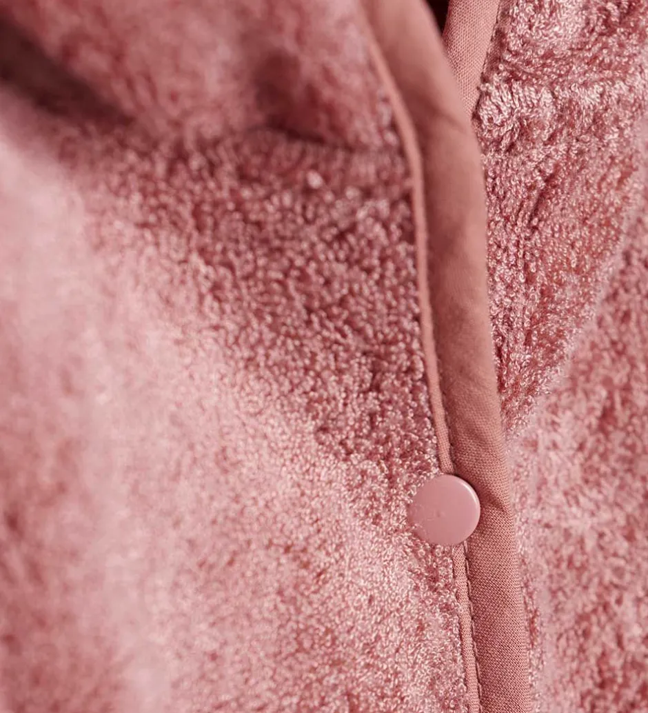 Børn Pippi Baby Badekåbe - Old Rose m. Ører