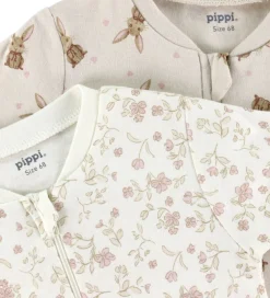 Børn Pippi Baby Heldragter - Natdragter - 2-pak - Violet Ice
