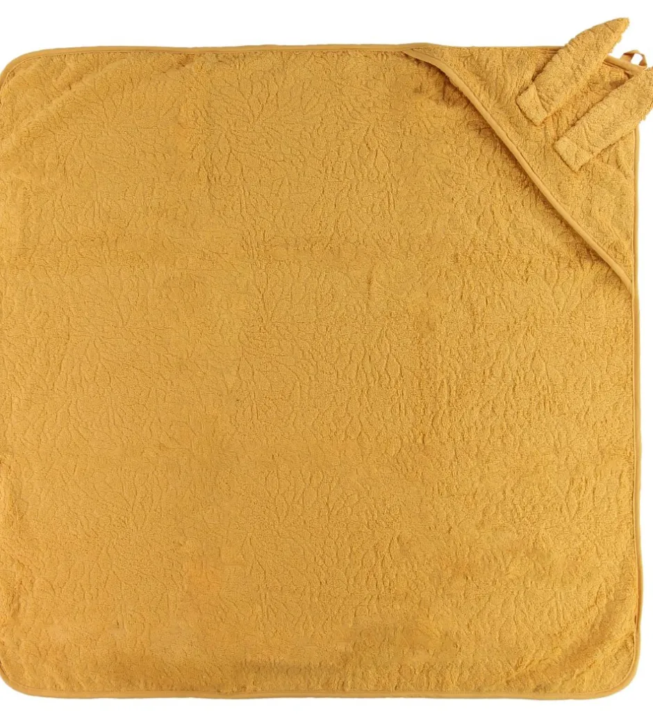 Babyhåndklæde- Og Poncho*Pippi Baby håndklæde - 83x83 cm - Mineral Yellow