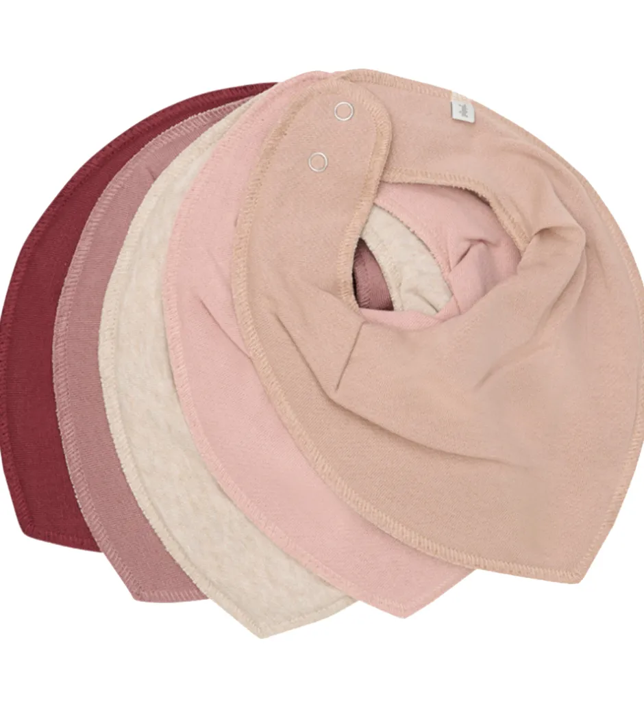 Savlesmække*Pippi Baby Pippi Savlesmække - 5-pak - New Maroon