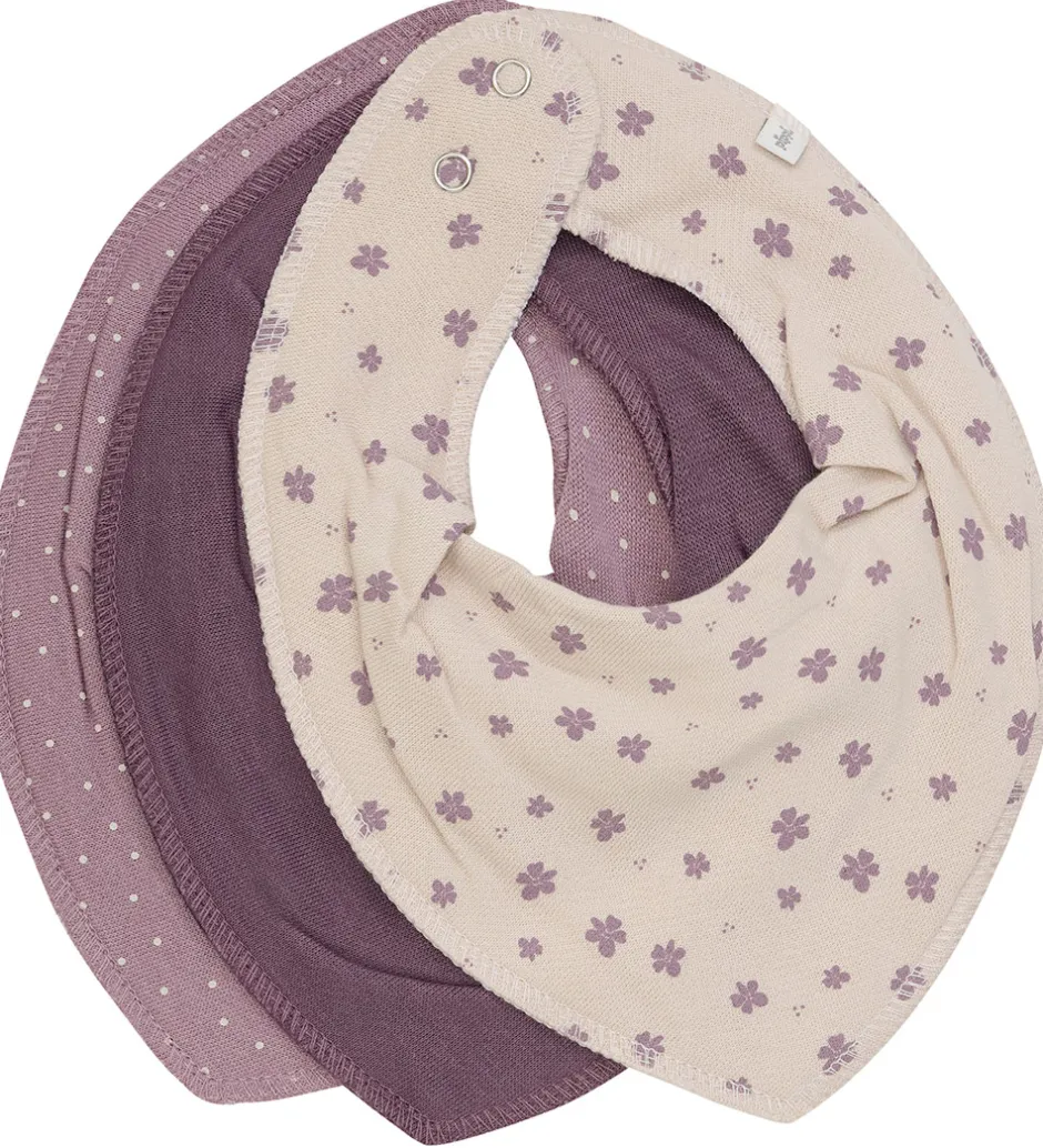 Savlesmække*Pippi Baby Pippi Savlesmække - Spids - 3-pak - Elderberry