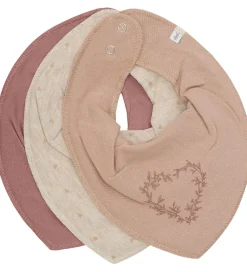 Savlesmække*Pippi Baby Pippi Savlesmække - Spids - 3-pak - Burlwood