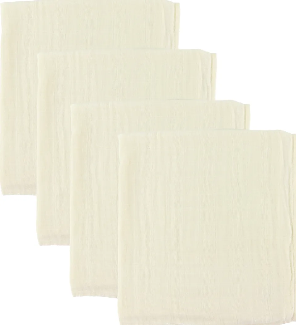 Pippi Baby Pippi Stofbleer - 4 pak - 65x65 cm - Marshmallow White