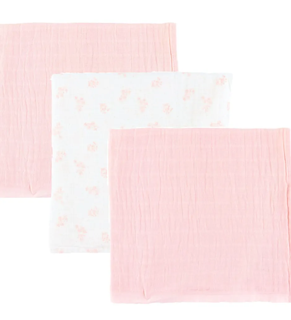 Pippi Baby Pippi Stofbleer - 3-pak - 65x65 cm - Veiled Rose