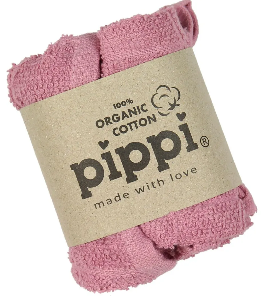 Vaskeklude*Pippi Baby Pippi Vaskeklude - 4-pak - Gl. Rosa