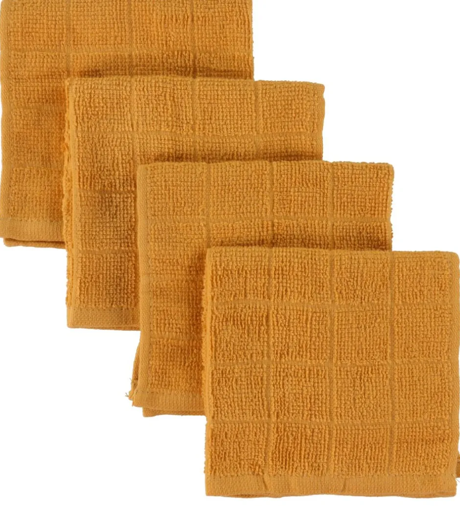 Vaskeklude*Pippi Baby Pippi Vaskeklude - 4-pak - 27x27 - Mineral Yellow
