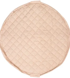 Play&Go Legetøjstæppe - Ø120 cm - Soft Organic - Stripes Brown