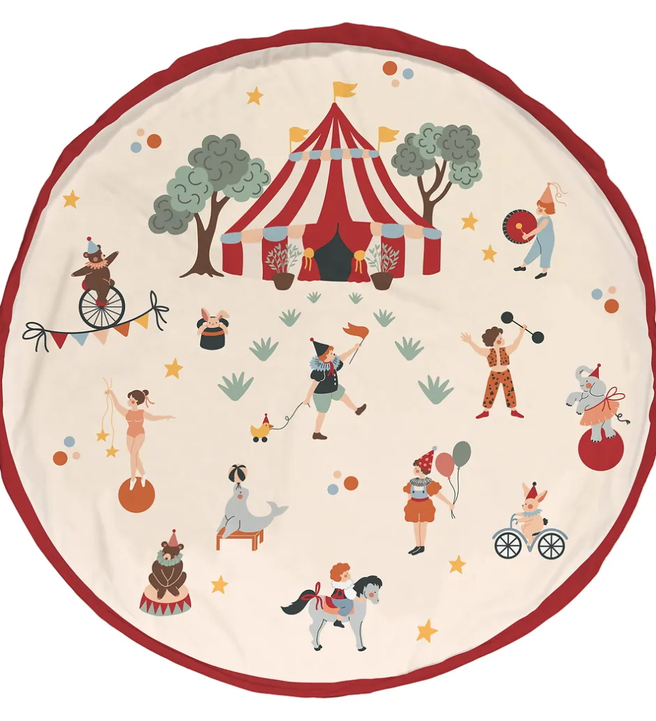Play&Go Legetøjstæppe/Opbevaring - 140 cm - 2-i-1 - Circus