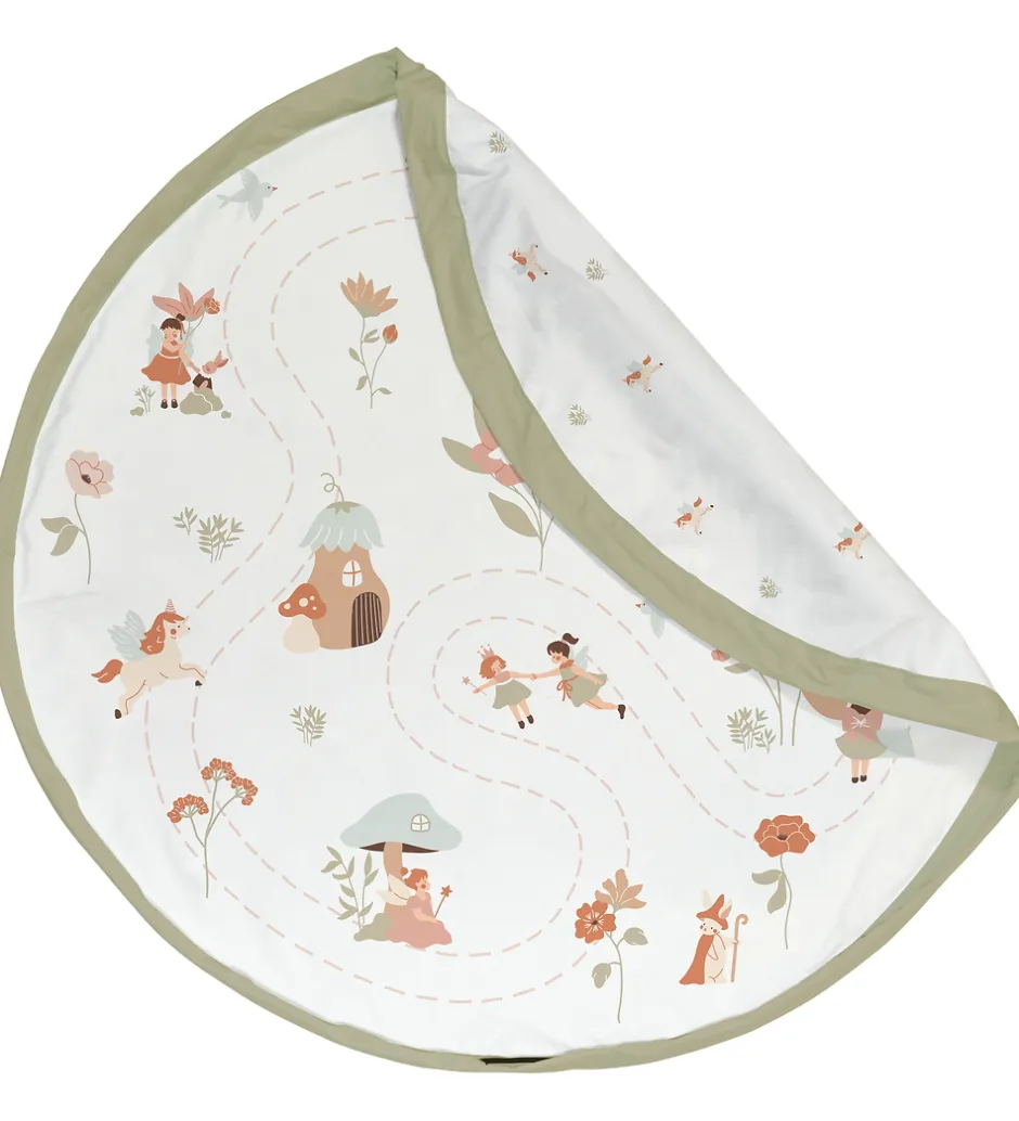 Legetæpper Og Legegulve|Babylegetøj*Play&Go Legetøjstæppe/Opbevaring - 140 cm - 2-i-1 - Fairy World