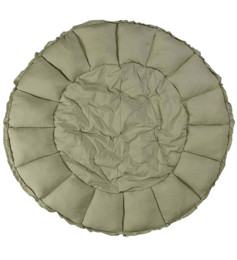 Legetæpper Og Legegulve*Play&Go Legetæppe - 3-i-1 - Ø130 cm - Meadow Green