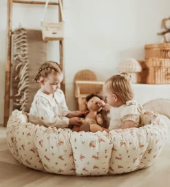 Legetæpper Og Legegulve|Tæpper*Play&Go Legetæppe - 3-i-1 - Ø130 cm - Bloom Rabbit
