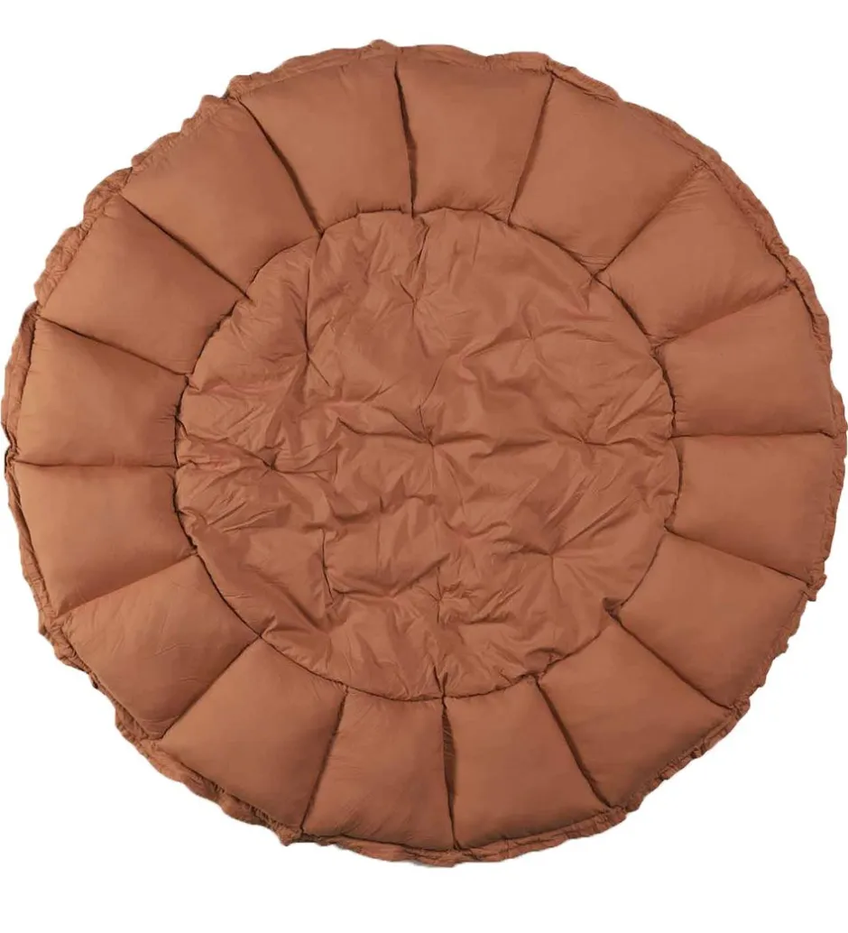 Legetæpper Og Legegulve*Play&Go Legetæppe - 3-i-1 - Ø130 cm - Tawny Brown