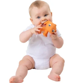 Bideringe*Playgro Bidelegetøj - Eco Play - Pookie Puppy - Orange