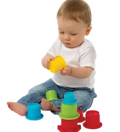 Stablelegetøj*Playgro Stablelegetøj - Stabelkopper - 9 stk - Multifarvet
