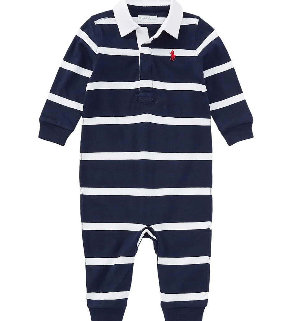 Børn Polo Ralph Lauren Heldragt - Refined Navy/Hvidstribet