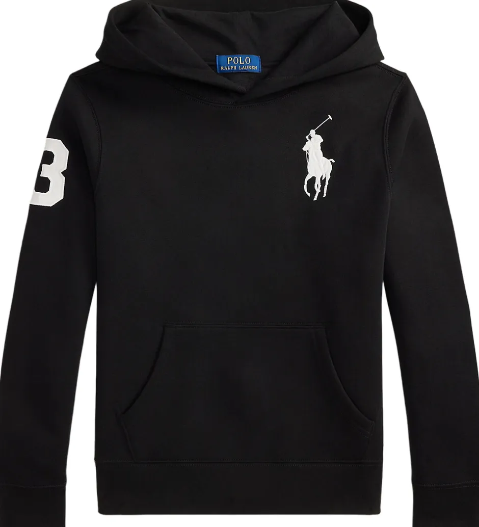 Børn Polo Ralph Lauren Hættetrøje - Sort m. Hvid
