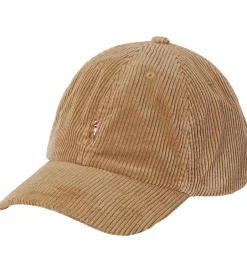 Kasketter*Polo Ralph Lauren Kasket- Fløjl - Jodphur Tan/Multi PP