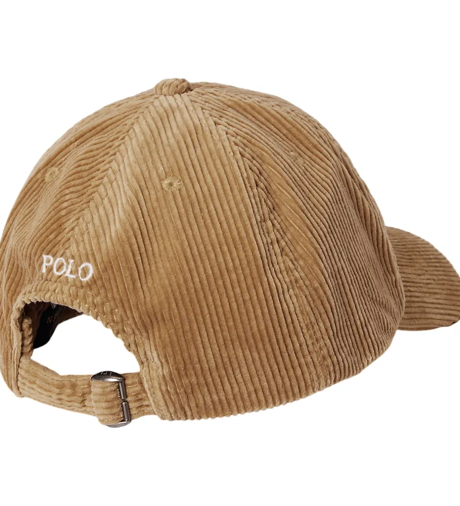 Kasketter*Polo Ralph Lauren Kasket- Fløjl - Jodphur Tan/Multi PP