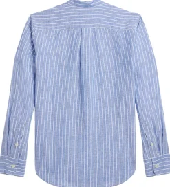Konfirmationstøj*Polo Ralph Lauren Skjorte - Postboy - Blå/Hvidstribet