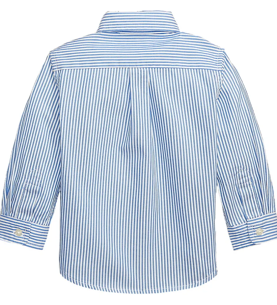 Konfirmationstøj*Polo Ralph Lauren Skjorte - Slim Fit - Blå/Hvidstribet