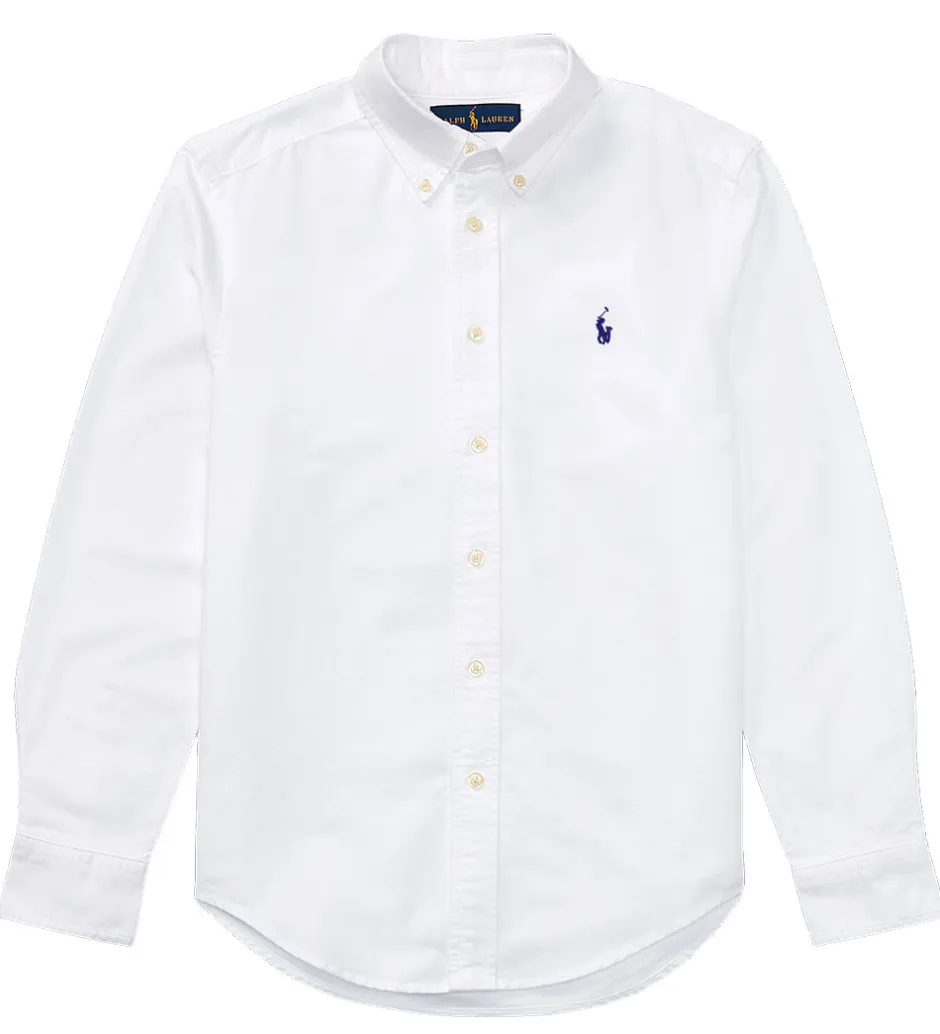 Børn Polo Ralph Lauren Skjorte - Hør - Hvid
