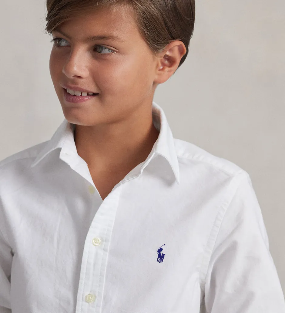 Børn Polo Ralph Lauren Skjorte - Hør - Hvid