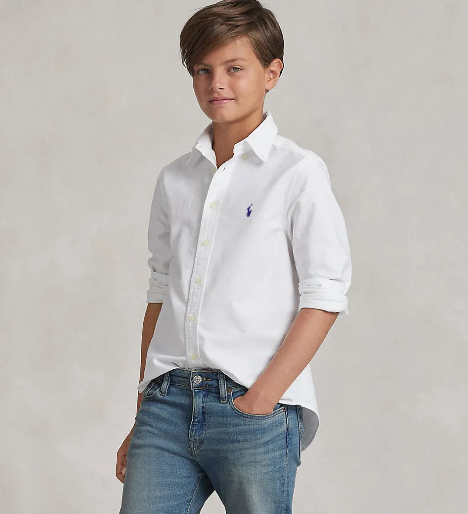 Børn Polo Ralph Lauren Skjorte - Hør - Hvid
