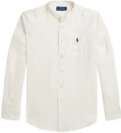 Børn Polo Ralph Lauren Skjorte - Hør- Postboy - Hvid