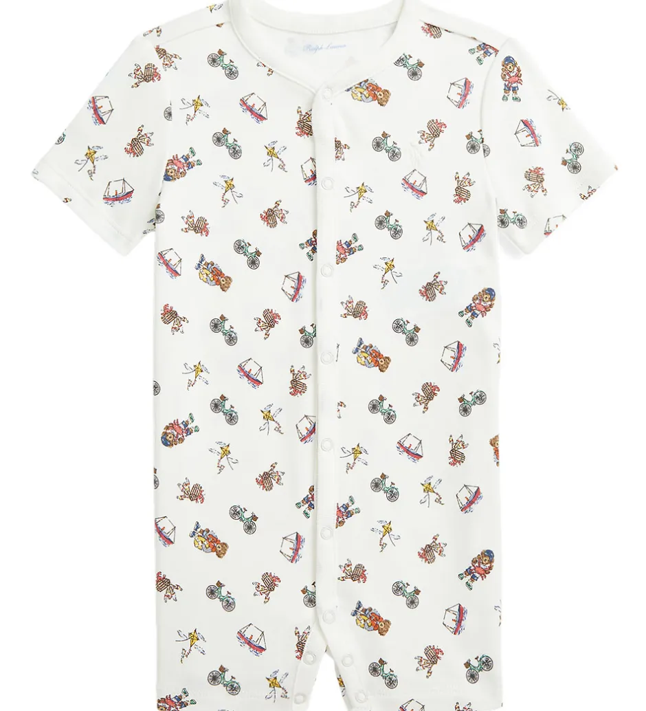 Børn Polo Ralph Lauren Sommedragt - Hvid m. Print