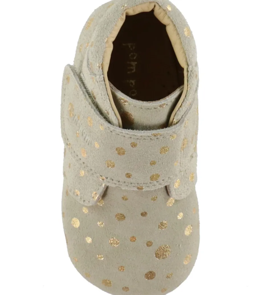 Børn Pom Pom Skindfutter - Beginners Velcro - Noos - Gold Dot