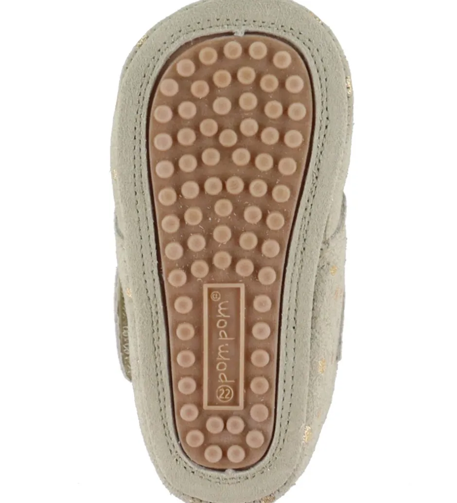 Børn Pom Pom Skindfutter - Beginners Velcro - Noos - Gold Dot