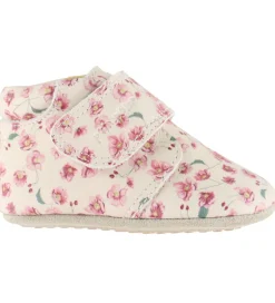 Begyndersko*Pom Pom Skindfutter - Beginners Velcro - Autumn Anemone AOP