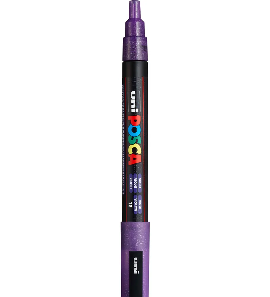 Tuscher Og Farver*Posca Tuscher - PC-3M - 8 stk. - Multifarvet m. Glimmer