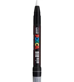 Tuscher Og Farver*Posca Tuscher m. Pensel-spids - PCF-350 - 3 stk. - Hvid/Sort