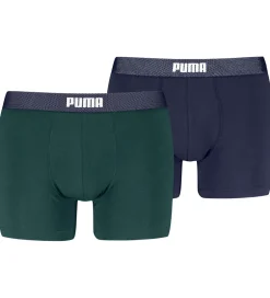 Undertøj*Puma Boxershorts - 2-pak - Grøn/Navy