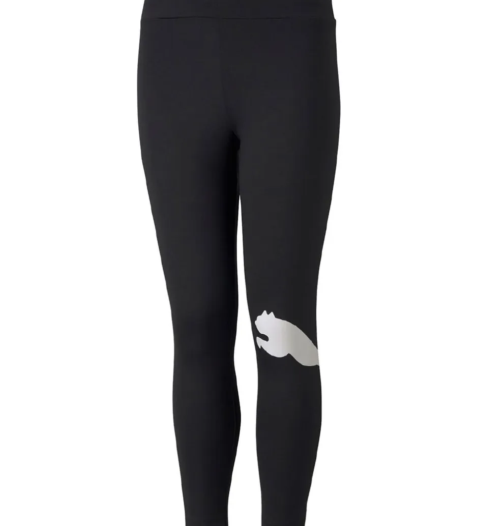Gymnastiktøj*Puma Leggings - Active - Sort m.Hvid Logo