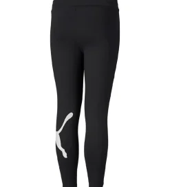 Gymnastiktøj*Puma Leggings - Active - Sort m.Hvid Logo