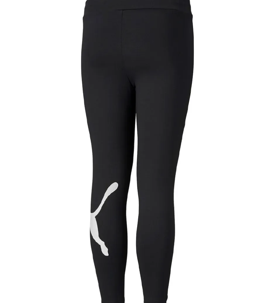 Gymnastiktøj*Puma Leggings - Active - Sort m.Hvid Logo