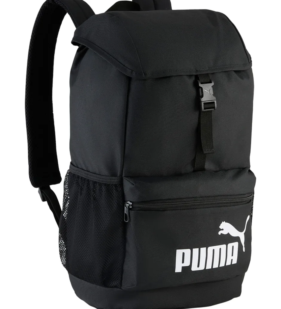 Puma Rygsæk - Phase Hooded - Black m. Hvid