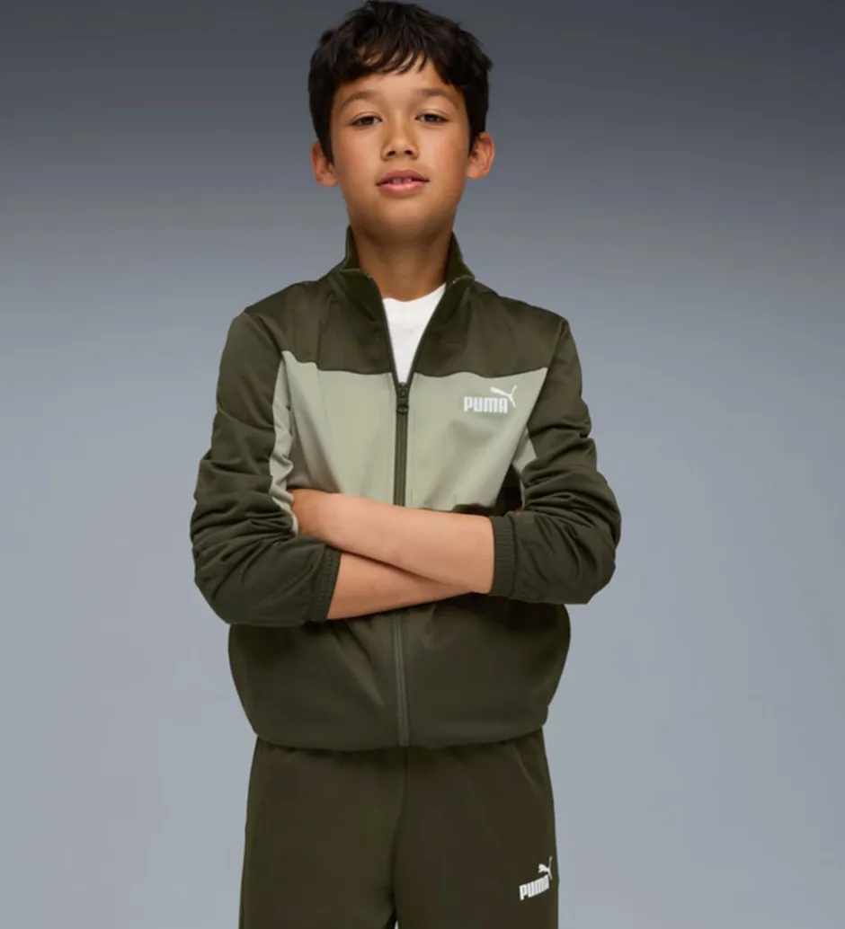 Træningssæt*Puma Træningssæt - Poly Colorblock - Dark Olive