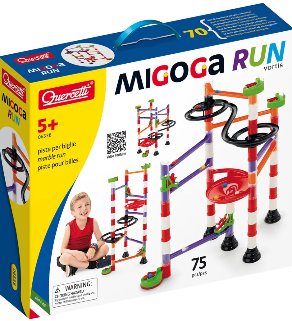 Quercetti Kuglebane - Migoga Run Vortis - 75 Dele - 6538