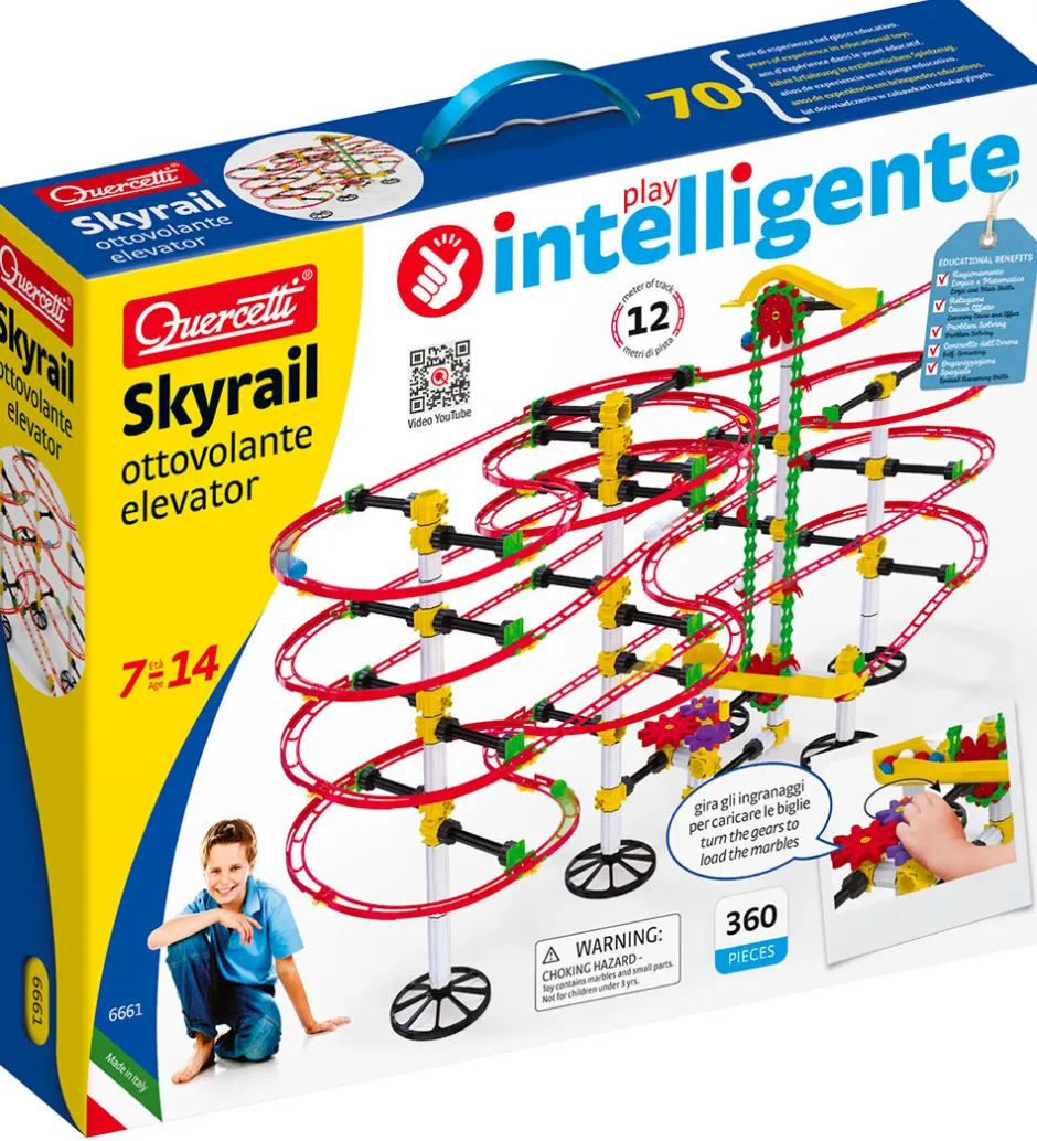 Kuglebaner*Quercetti Kuglebane - Skyrail Ottovolante Elevator - 360 Dele -