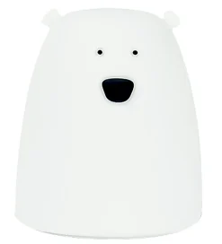 Natlamper*Rabbit & Friends Lampe - Lille Bjørn - 8,5x10 cm - Hvid