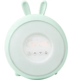 Rabbit & Friends Vækkeur m. Lys - 20x15x6 cm - Wake Up - Grøn