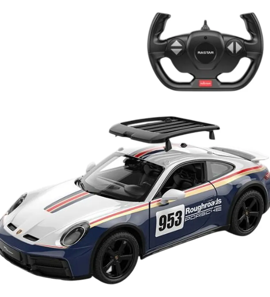 Biler, Tog Og Køretøjer*Rastar Fjernstyret Bil - Porsche 911 Dakar - 1:14