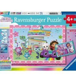 Puslespil*Ravensburger Puslespil - 2x24 Brikker - Gabby's Dollhouse