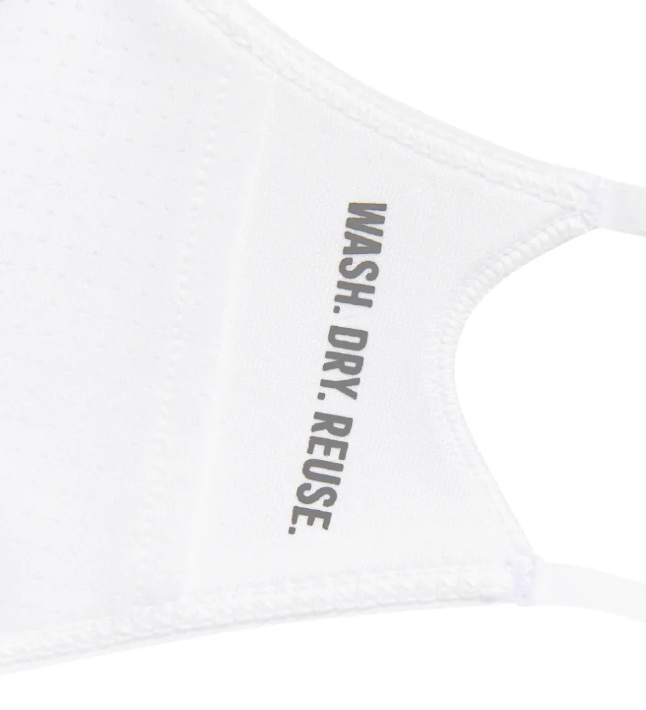 Reebok Mundbind - Small - 3-pak - Hvid