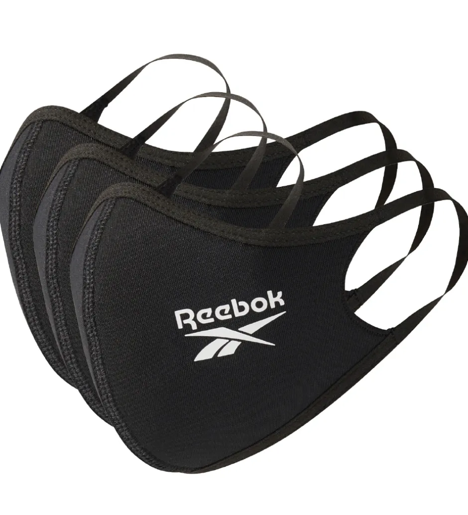 Mundbind*Reebok Mundbind - Small - 3-pak - Sort