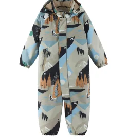 Børn Reima Flyverdragt - Puhuri - Earthy Beige m. Print