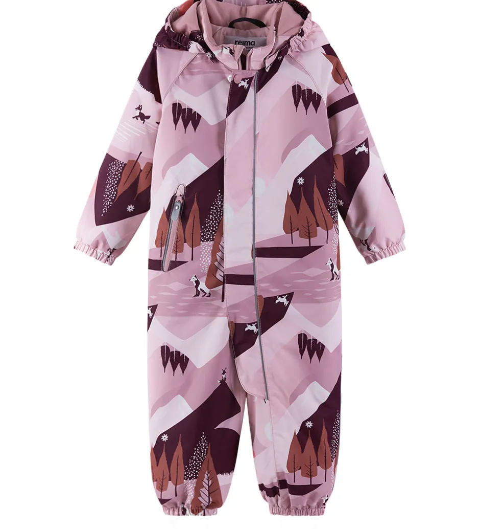 Børn Reima Flyverdragt - Puhuri - Grey Pink m. Print